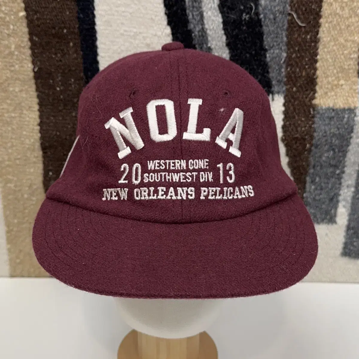 NBA NOLA 울 자수 캡